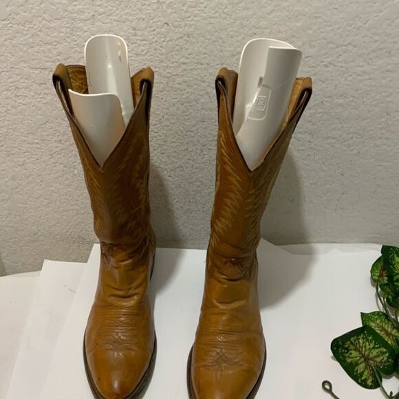 Justin Tan Cowboy Boots Style 8737 Men\'s Size 9 D Tan main image 11